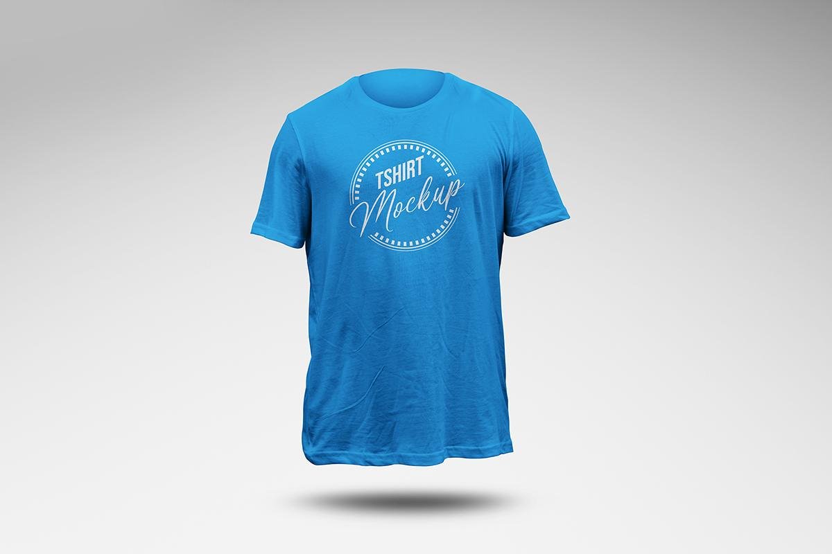 Realistic T-Shirt Mockup – Floating Apparel Mockup