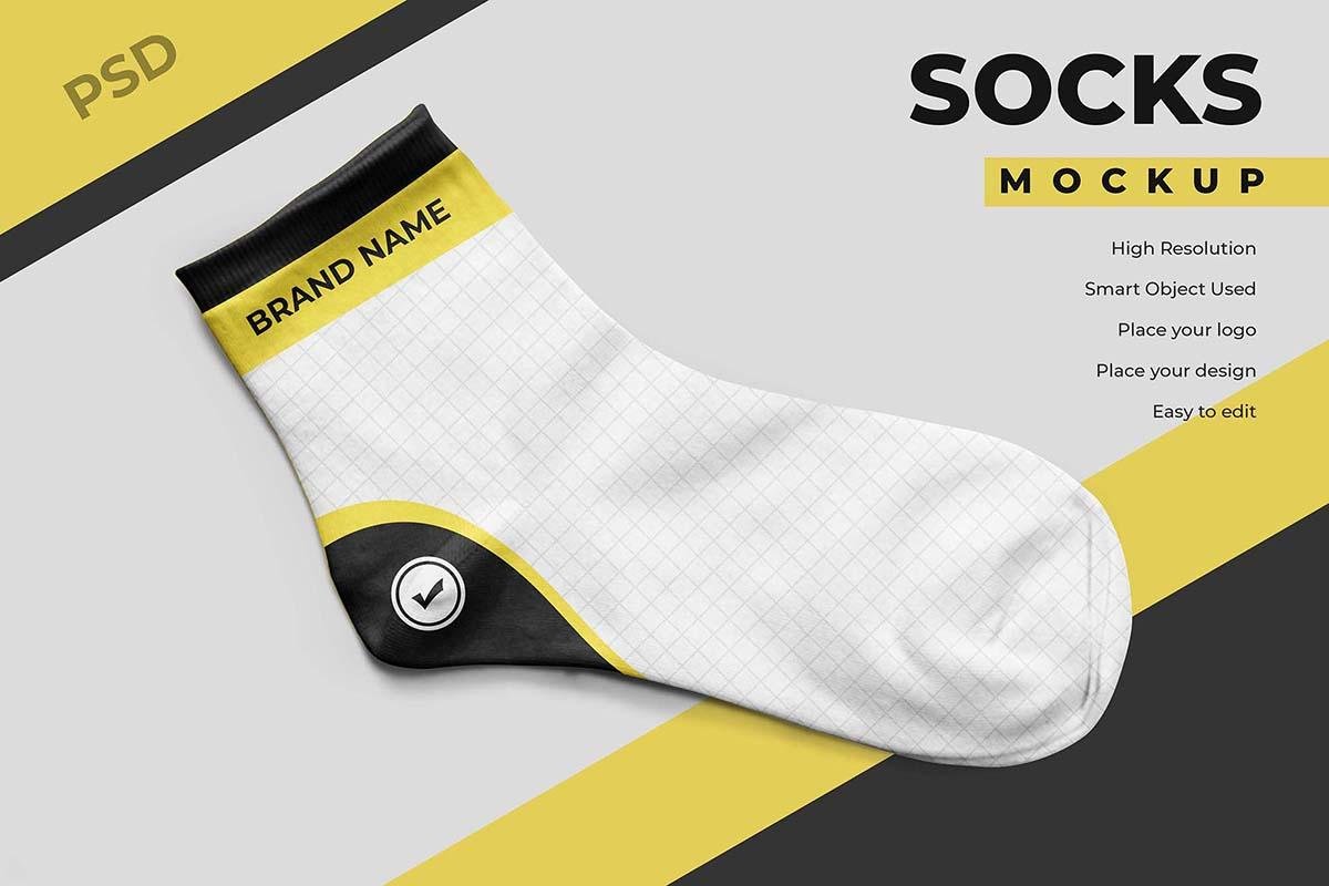 Socks Mockup – Realistic Sports Socks Mockup for Branding & Apparel Design