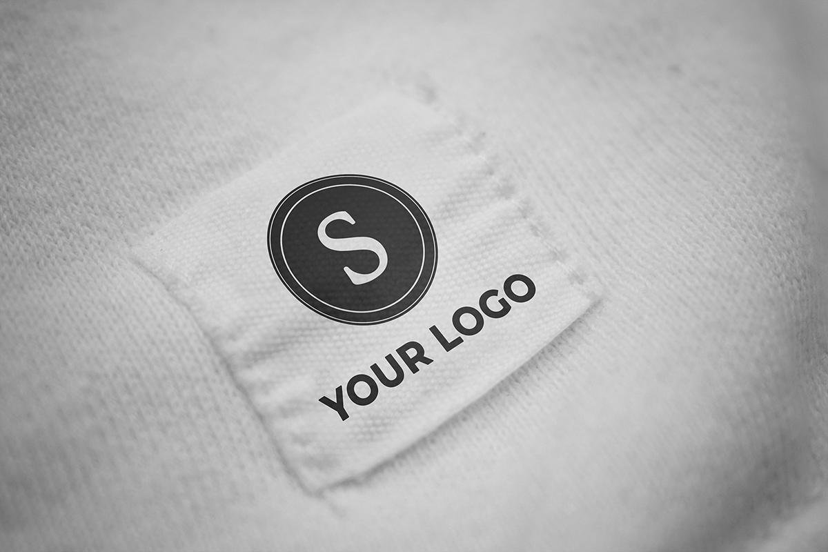 Clothing Label Logo Mockup – Realistic Fabric Tag Mockup for Apparel Branding